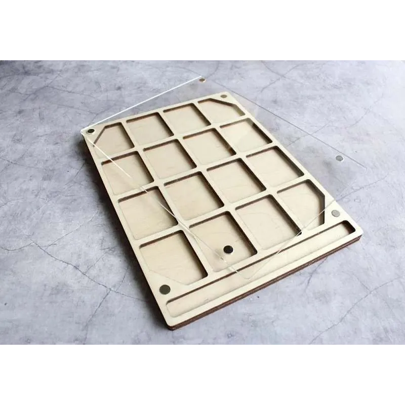 Organiser for beads "Straight 2" (with lid) OR-186