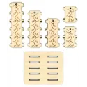 SALE Spool Set Ornaments (10 pcs) + Holder OR-043