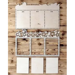 Triple cadre "Fleurs - vélo" OR-051