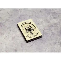 Wooden needle case "Cancer" OR-220