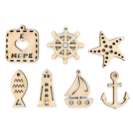 Ensemble de décoration de broderie Sea (7 pcs) OR-098