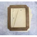 Frame brown rectangle large OR-250
