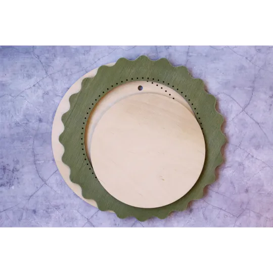 Frame green circle large OR-259