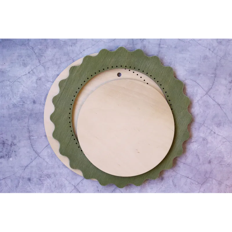 Cadre VENTE cercle vert grand OR-259