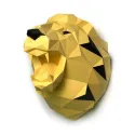„Wizardi 3D Papercraft Kit Lion Yellow“ PP-1LVN-SOL