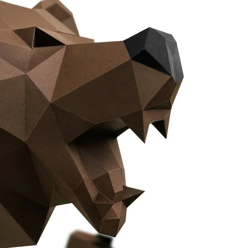 Wizardi 3D Papercraft Bear PP-1MED-BRW