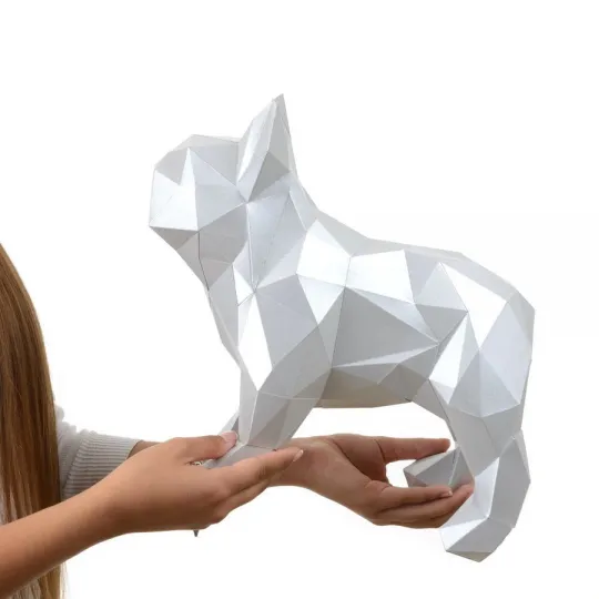 „Wizardi 3D Papercraft Kit Bulldog“ PP-2BMA-PLA