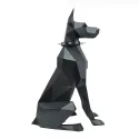 Kit de création en papier 3D Wizardi Doberman PP-2DBR-BLA