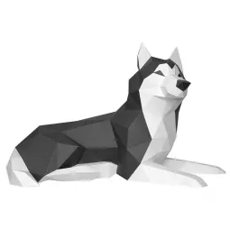 WIZARDI 3D popieriaus modeliai Husky PP-2HAS-3GWB