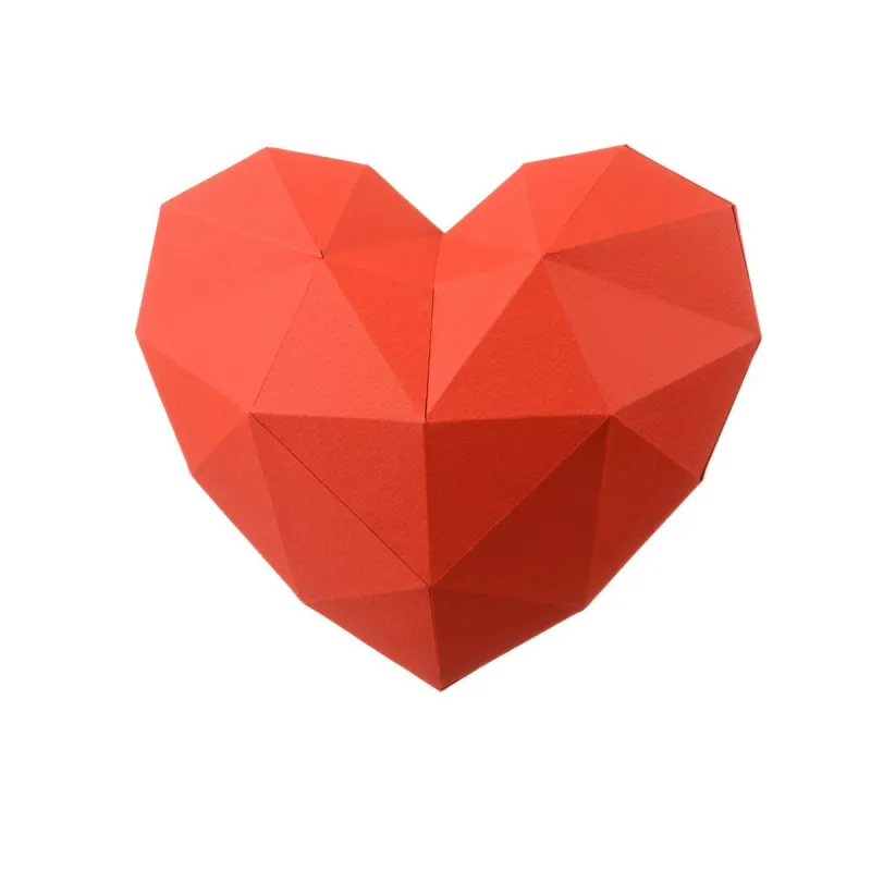 Wizardi 3D Papercraft Kit Heart PP-2HRT-RED