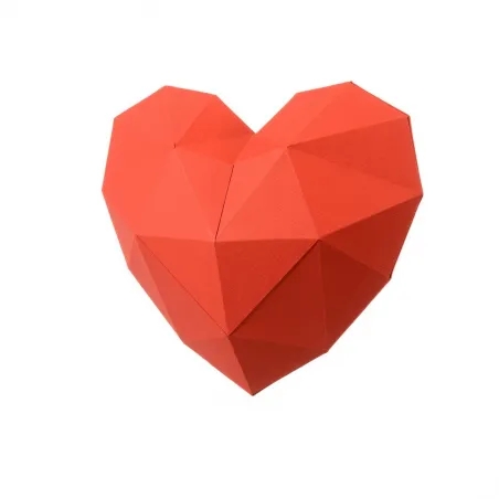 Wizardi 3D Papercraft Kit Heart PP-2HRT-RED