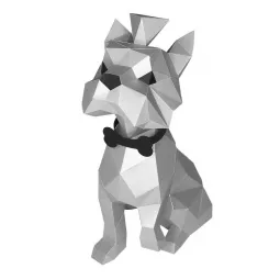 Wizardi 3D popieriaus modelio rinkinys Jorkšyro terjeras PP-2YOR-SLV