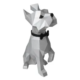 Wizardi 3D popieriaus modelio rinkinys Jorkšyro terjeras PP-2YOR-SLV