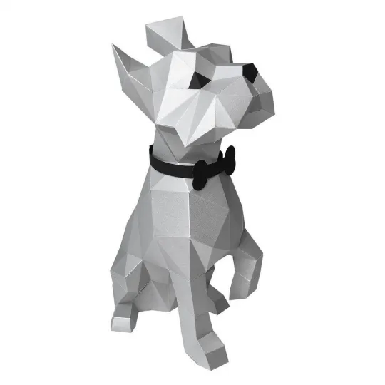 Wizardi Kit de création en papier 3D Yorkshire Terrier PP-2YOR-SLV