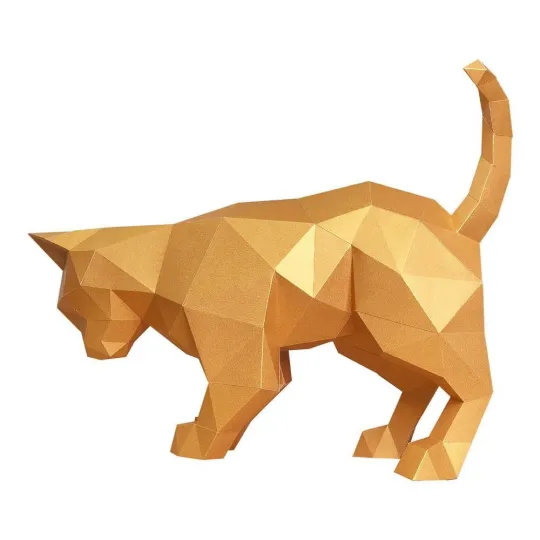 WIZARDI 3D-Papiermodelle Ingwerkatze PP-2KOT-GIN