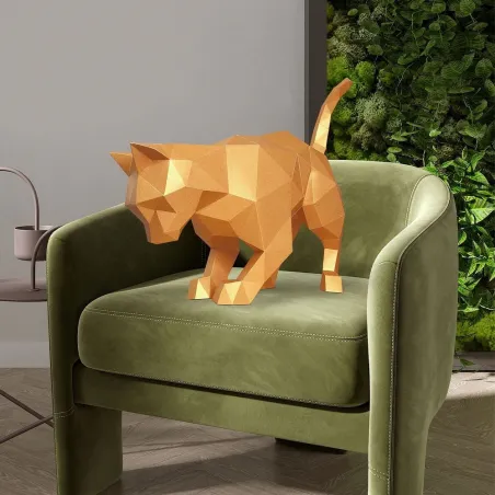 WIZARDI 3D-Papiermodelle Ingwerkatze PP-2KOT-GIN