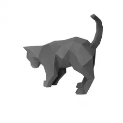 Wizardi 3D-Papierbastelset Katze PP-2KOT-GRA