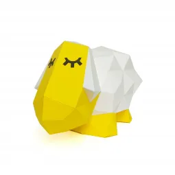 Wizardi 3D Papiermodellbausatz Schaf Dolly PP-2SHD-YEL