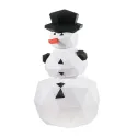 WIZARDI 3D-Papiermodelle Schneemann PP-2SNO-WHI