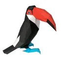 Wizardi 3D Papercraft Kit Toucan PP-2TUK-BWS