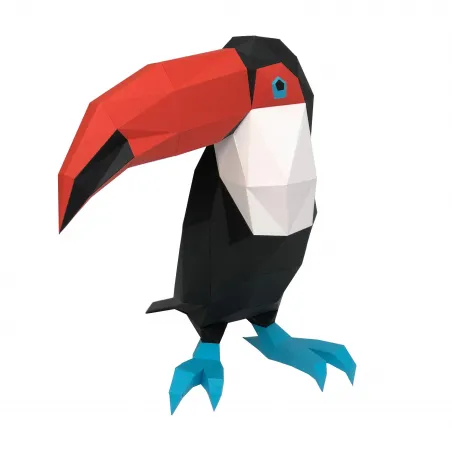 Wizardi 3D Papercraft Kit Toucan PP-2TUK-BWS