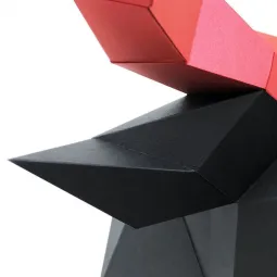 Модель "БЫК АЛЁША (чёрный)" на стену PP-1BUL-2BR