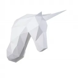 Kit de papercraft 3D Wizardi licorne PP-1EDS-WHT