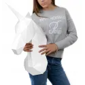 Wizardi 3D Papercraft Kit Einhorn PP-1EDS-WHT