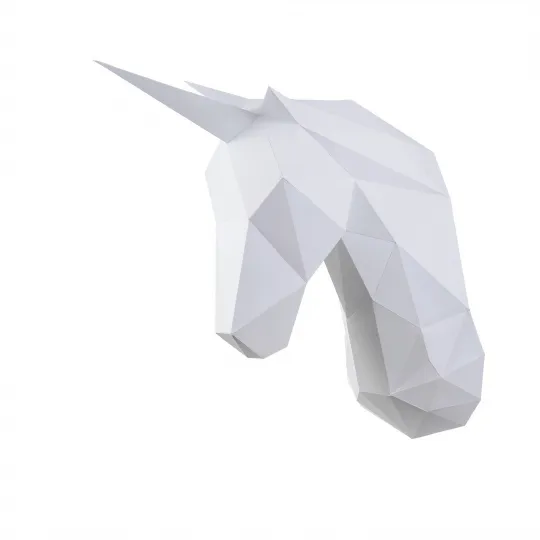 „Wizardi 3D Papercraft Kit Unicorn“ PP-1EDS-WHT