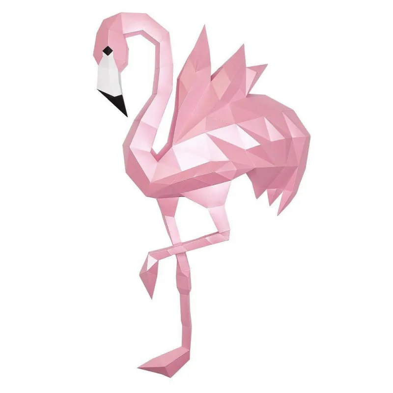 Wizardi 3D Papercraft Flamingo PP-1FLM-PIN