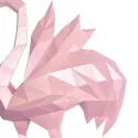 Wizardi 3D Papercraft Flamingo PP-1FLM-PIN