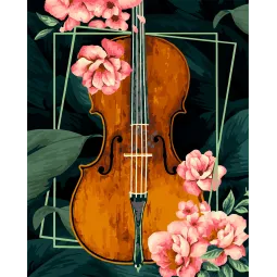 Malset nach Zahlen. R020 Vintage Violine 40*50