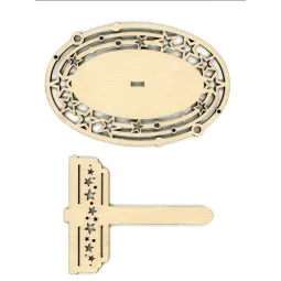 Rahmen brauner Kreis mittel Stand "Stars" RA-046