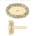 Frame brown circle medium Stand "Stars" RA-046