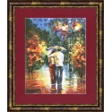 Cross stitch kit "Romantic Walk" 38.5x30.7 cm S/CHM022