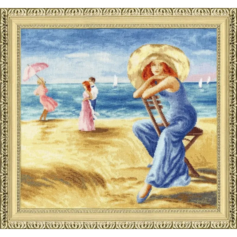 (Eingestellt) Kreuzstich-Set "Sanddünen" 37.7x35.1 cm S/CHM075