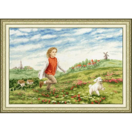 Kreuzstich-Set "Glücklicher Sommer" 31 × 46 cm S/CHM077