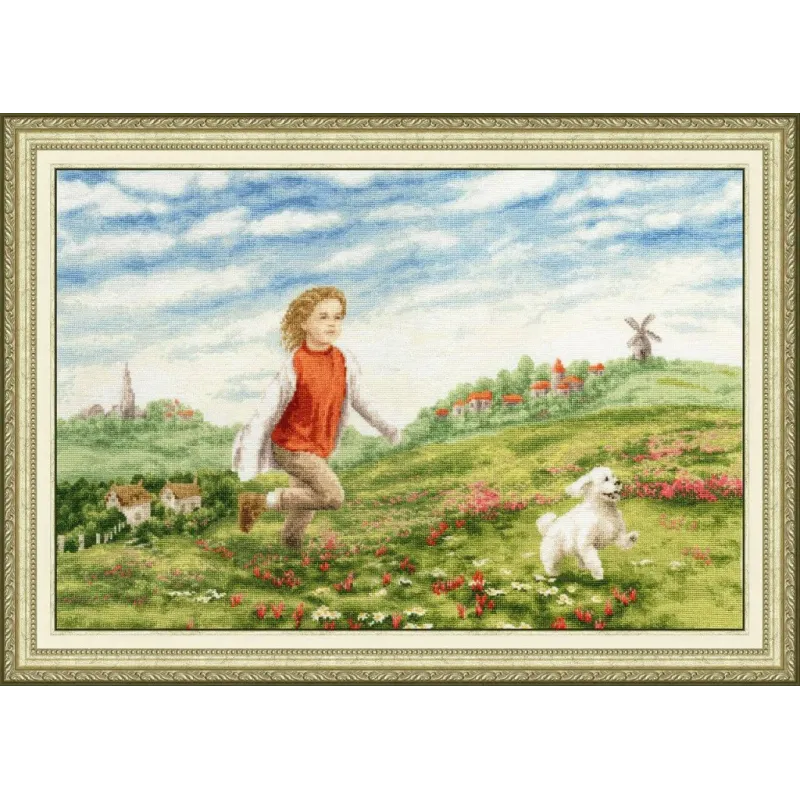 Cross stitch kit "Happy summer" 31 × 46 cm S/CHM077