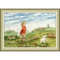 Kit point de croix "Joyeux été" 31 × 46 cm S/CHM077