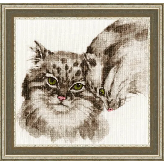 (Nicht mehr lieferbar) Kreuzstich-Set "Jahreszeit der Liebe" 29.5x30.3 cm S/DZH041