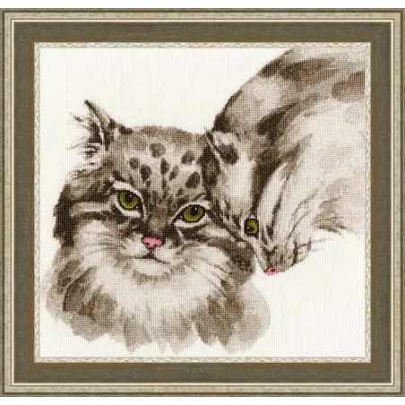 (Discontinued) Cross stitch kit "Season of Love" 29.5x30.3 cm S/DZH041