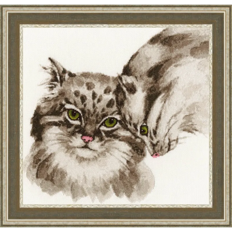 (Discontinued) Cross stitch kit "Season of Love" 29.5x30.3 cm S/DZH041