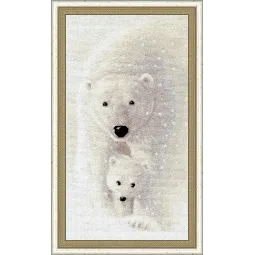 Kreuzstichset "Zwischen dem Schnee" 31 × 16.7 cm S/DZH044