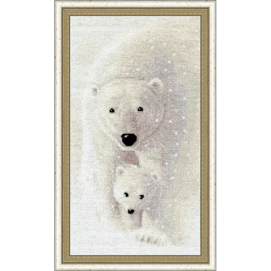 Kreuzstichset "Zwischen dem Schnee" 31 × 16.7 cm S/DZH044