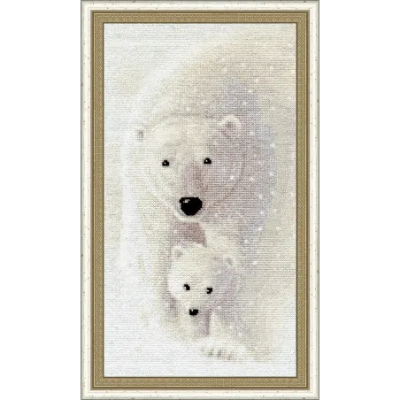 Cross stitch kit "Among the snow" 31 × 16.7 cm S/DZH044