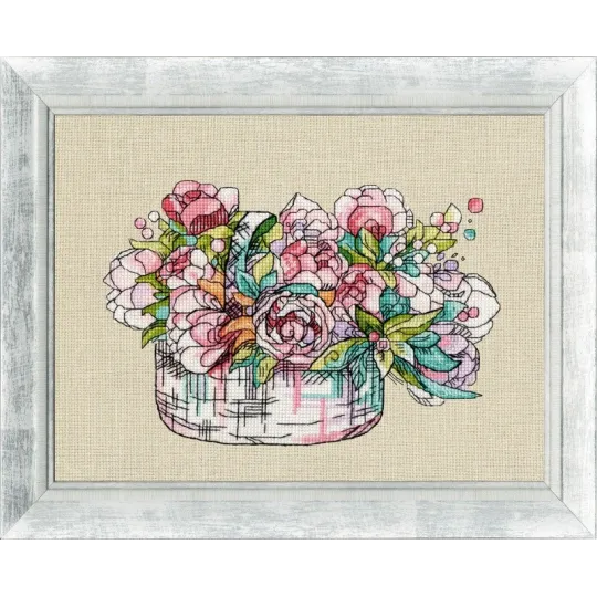 SALE Cross stitch kit "Summer Blues" 12.1x18.2cm S/M006 (D)