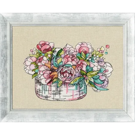 SALE Cross stitch kit "Summer Blues" 12.1x18.2cm S/M006 (D)