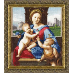 Kryželiu siuvinėjimo rinkinys "Madonna Aldobrandini" 47.4x41.6cm S/MK032