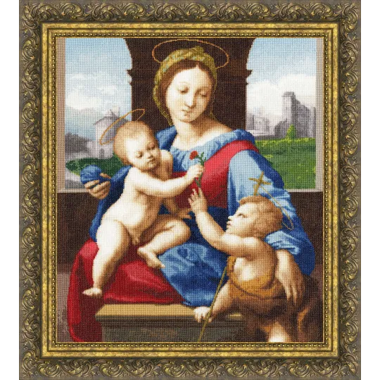 Kreuzstich-Set "Madonna Aldobrandini" 47.4x41.6cm S/MK032