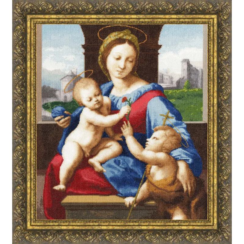 Kreuzstich-Set "Madonna Aldobrandini" 47.4x41.6cm S/MK032